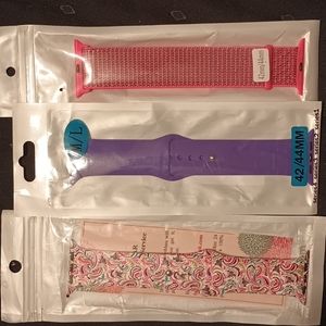 Three Apple Compatible Watch Bands 42/44